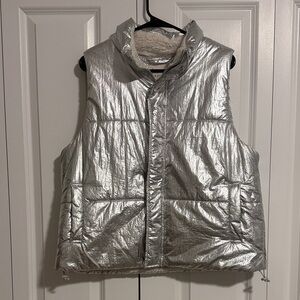 A New Day Metallic Silver Outerwear